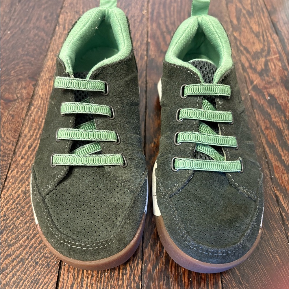 LLBean Kids' Forest Green Suede Sneakers